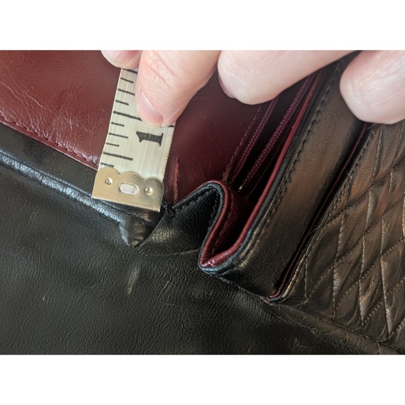 RARE Vintage Chanel Paris Limited 26cm Double Flap Two-Tone CC Black Lambskin - Picture 13 of 16